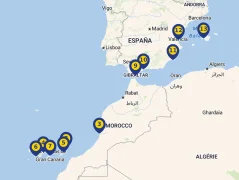 Mapa plavby