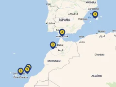 Mapa plavby