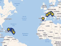 Mapa plavby