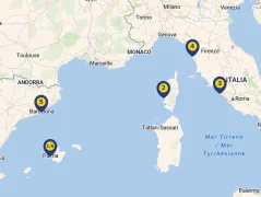 Mapa plavby