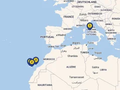 Mapa plavby