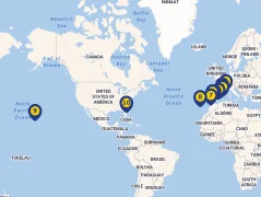 Mapa plavby