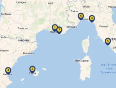 Mapa plavby